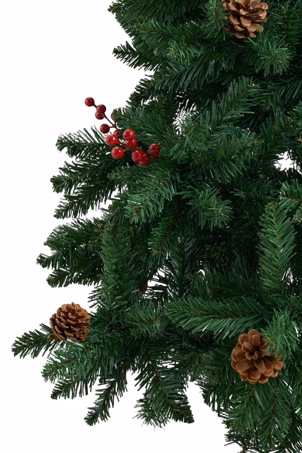 Garden Sanctuary 1.8m Artificial Christmas Tree in Green with Foldable Metal Stand – 8