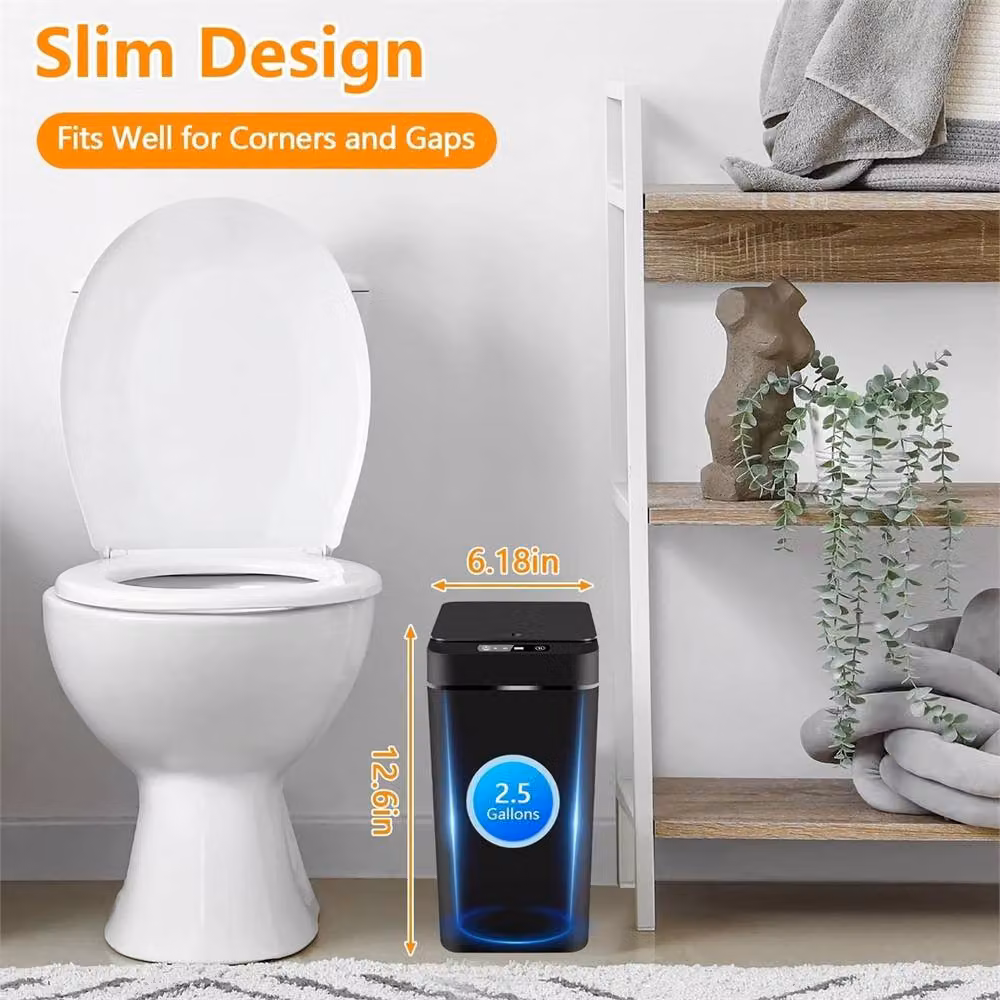Nordara 2-Piece Set 12L Smart Automatic Motion Sensor Touchless Trash Cans, Multicolour – 2