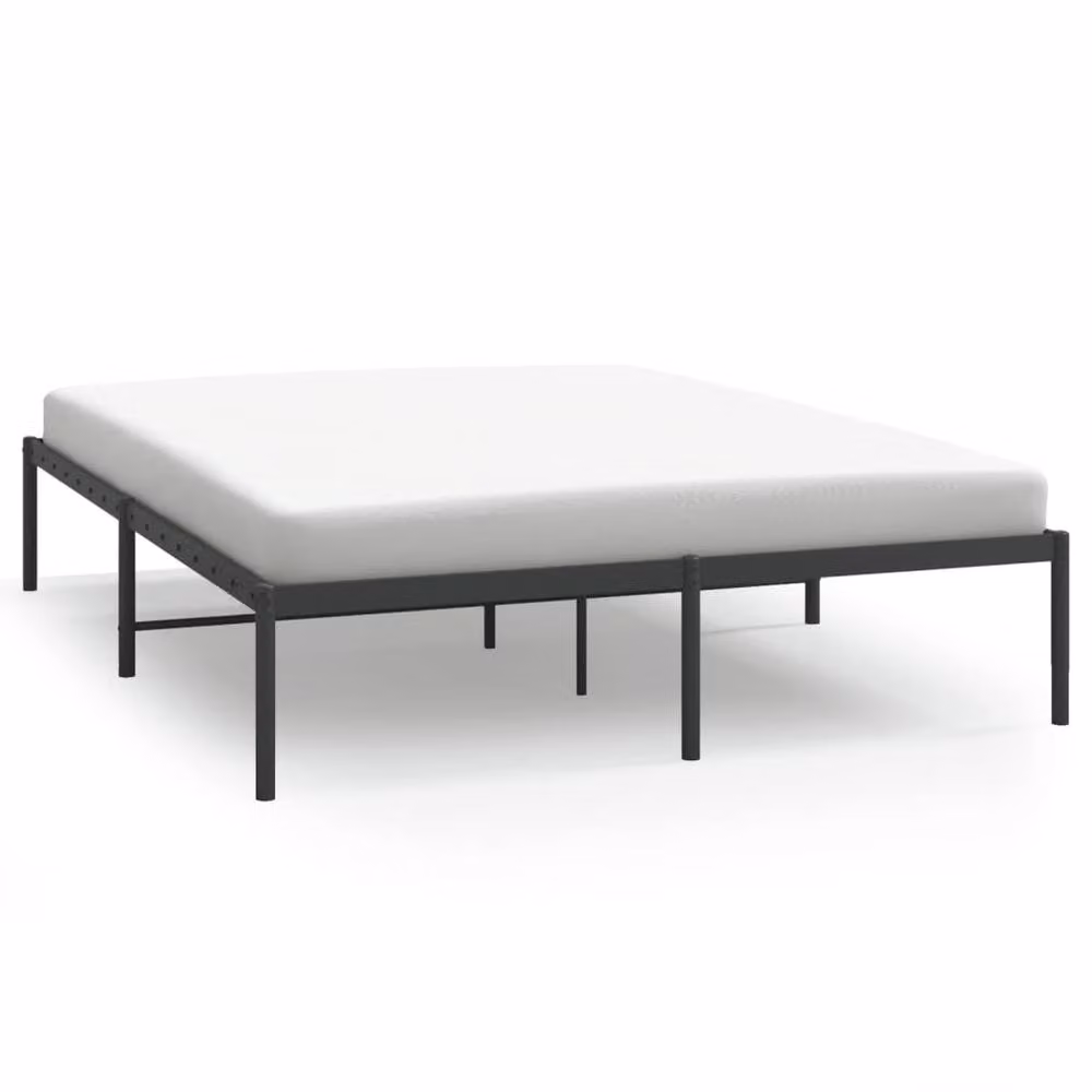 Berkfield Home Metal Bed Frame in Black, W/D/H: 160 x 200 x 31 cm – 3