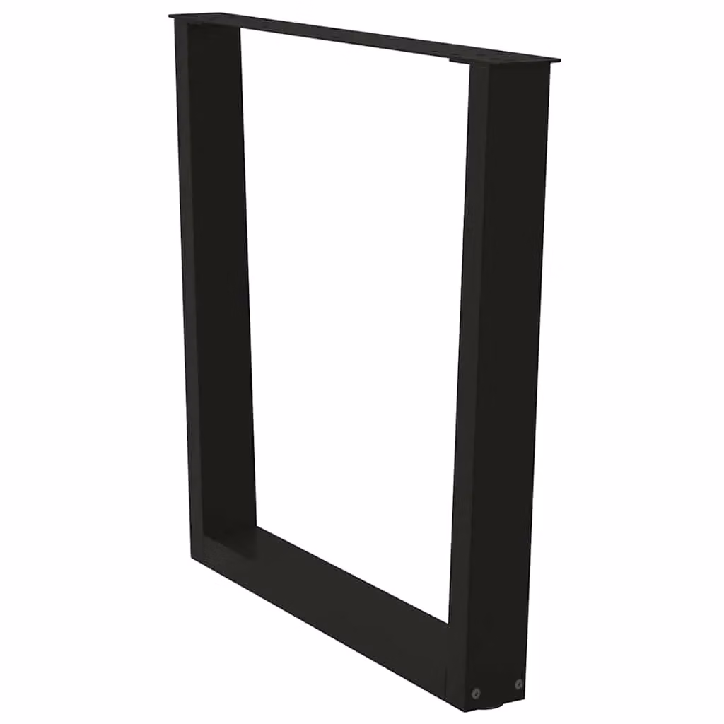 Berkfield Home V-Shape Dining Table Legs, 2 Pieces, Black Steel, H: 72-73.3 cm x W: 80 cm – 4