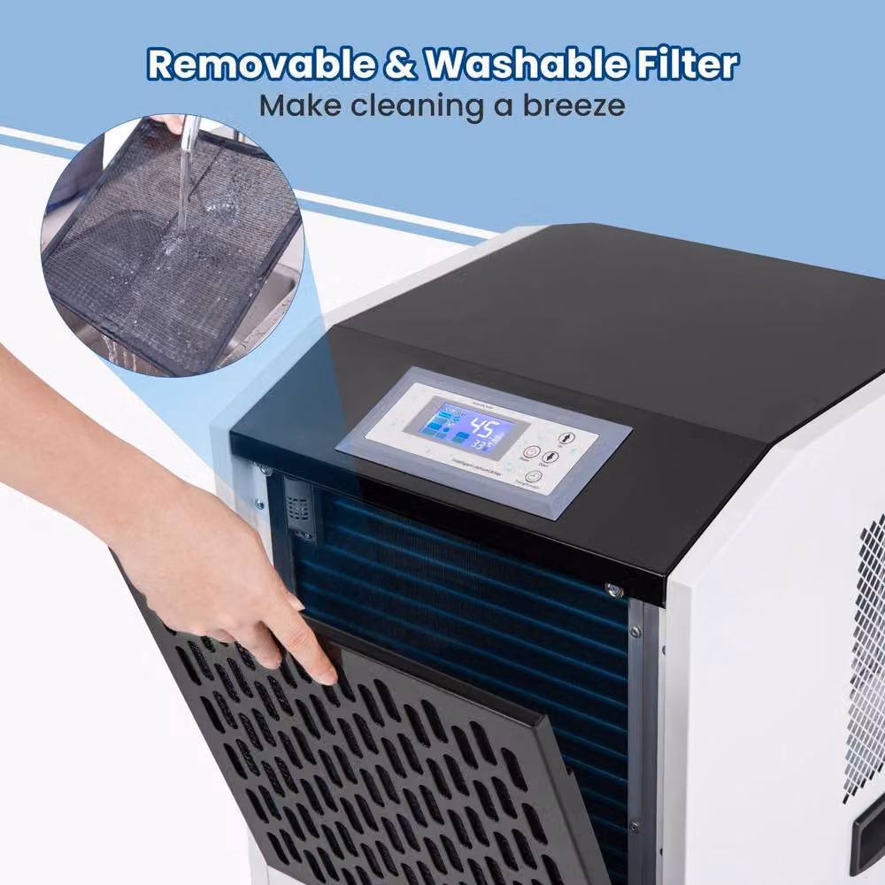 Costway 120L Commercial Dehumidifier in White – 7