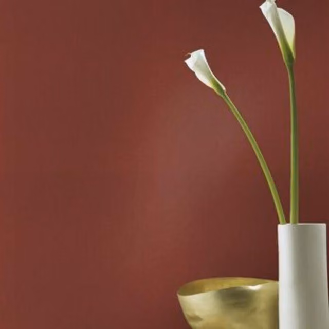 Rasch Textured Plain Red Vinyl Wallpaper
