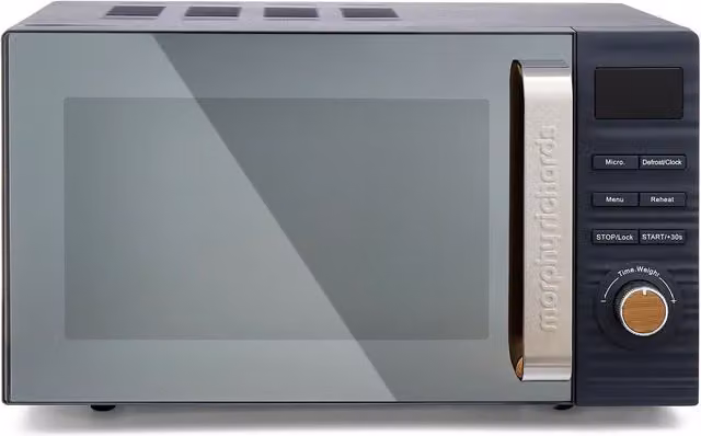 Morphy Richards 800W Solo Ceramic Countertop Microwave in Grey