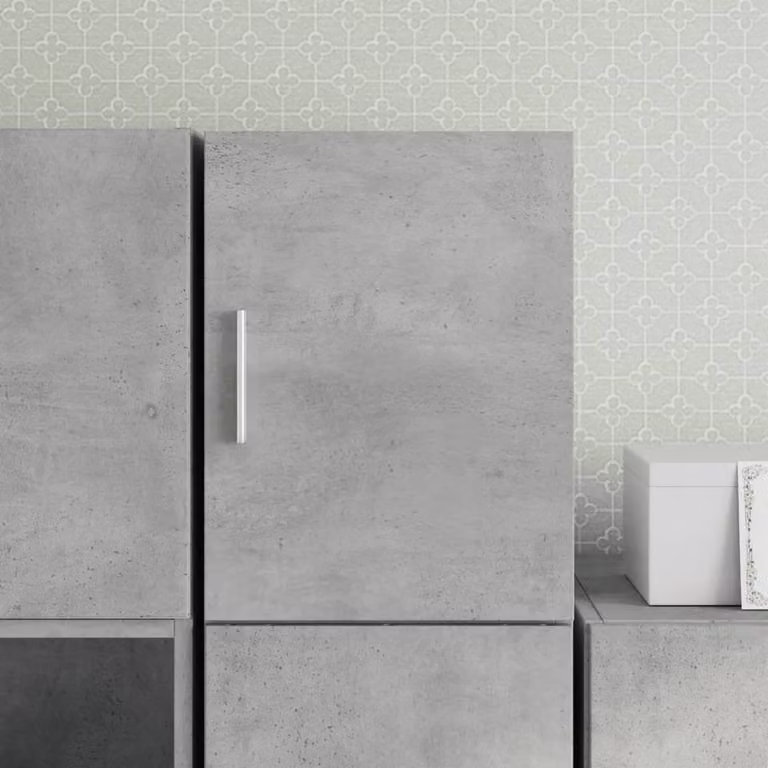 Berkfield Home Wall Cabinet in Concrete Grey, W/D/H: 30 x 42.5 x 40 cm
