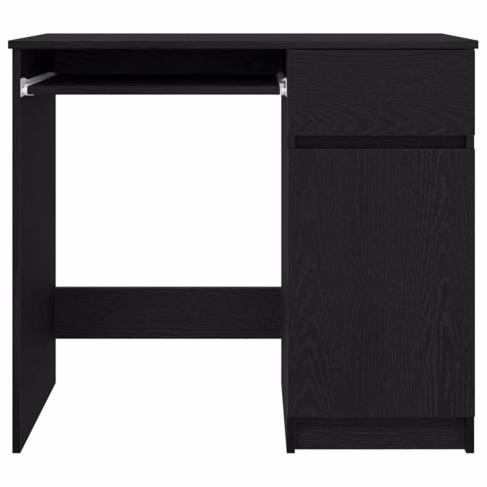Berkfield Home Modern Writing Desk in Black Oak, W/D/H: 86 x 49 x 76 cm – 4