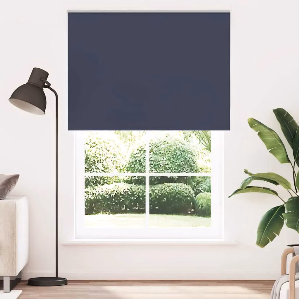 Berkfield Home Blue Marine Blackout Roller Blind, Thermal Insulating Polyester Fabric, W: 160 cm, H: 230 cm – 2