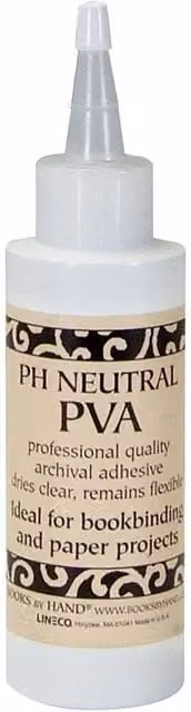 Lineco Books by Hand Neutral pH PVA Adhesive, 120 ml, White