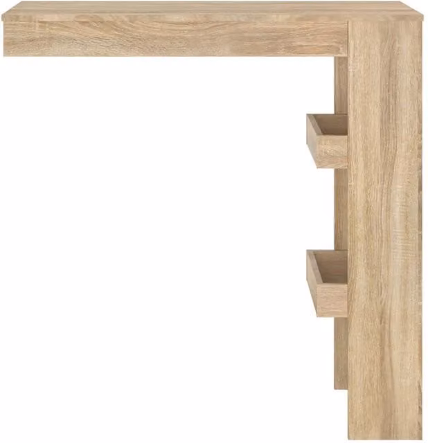 Berkfield Home Sonoma Oak Wall Bar Table in Brown, W/D/H: 102 x 45 x 103.5 cm – 1
