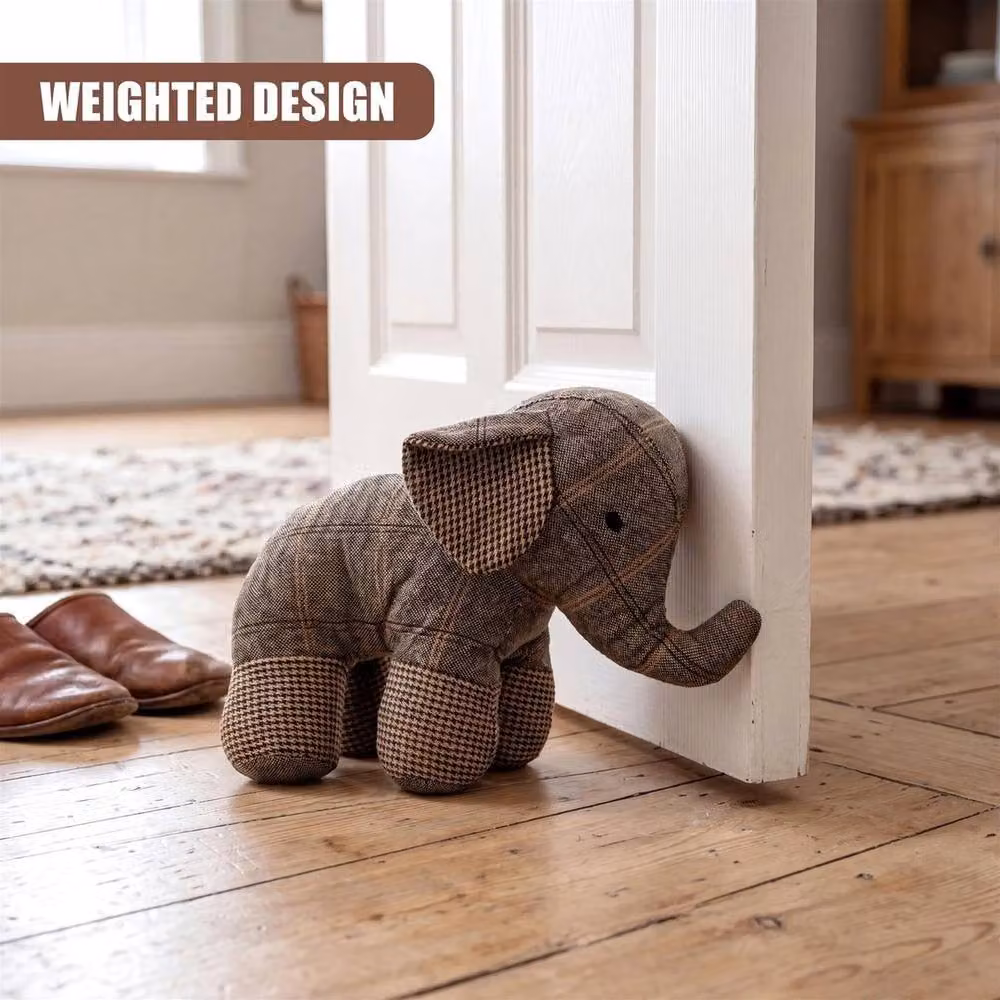 FLAVORA Multicolour Novelty Animal Fabric Weighted Door Stop – 6
