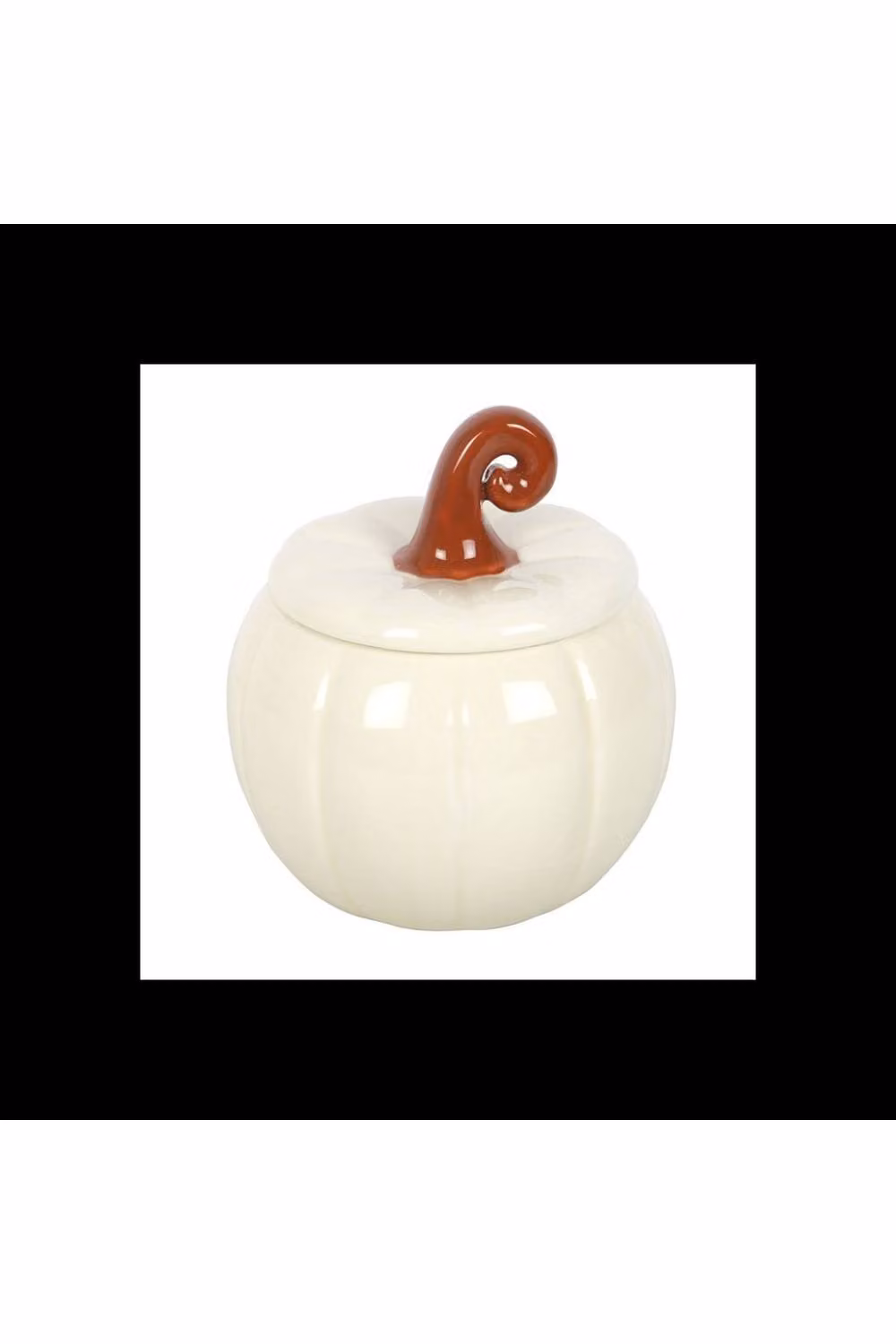 KDMD White Ceramic Curly Pumpkin Oil Burner for Autumn and Halloween Fragrance – 2