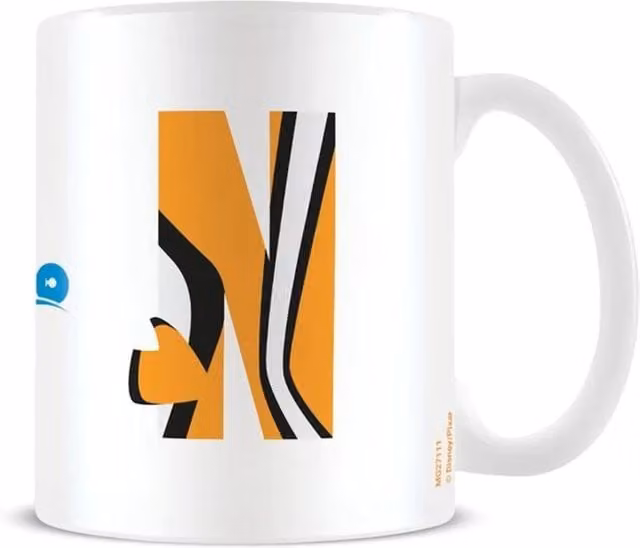 Disney N Alphabet Mug in White, 325 ml
