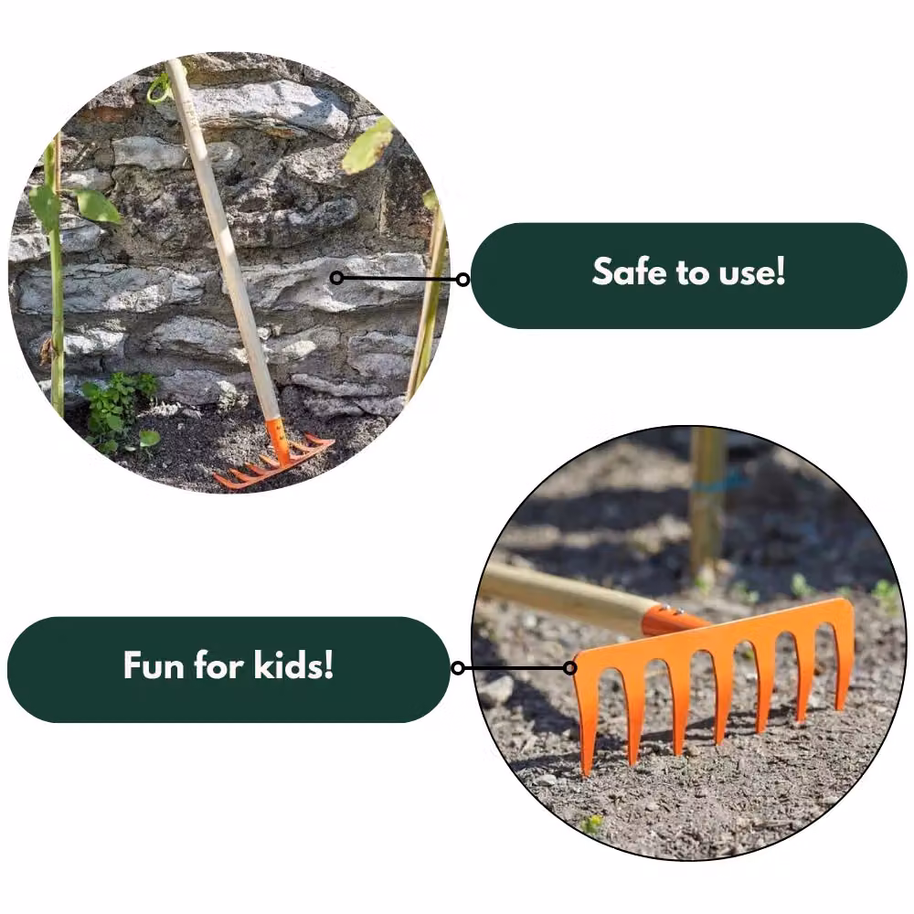 Marco Paul Kids Garden Rake in Orange – 6