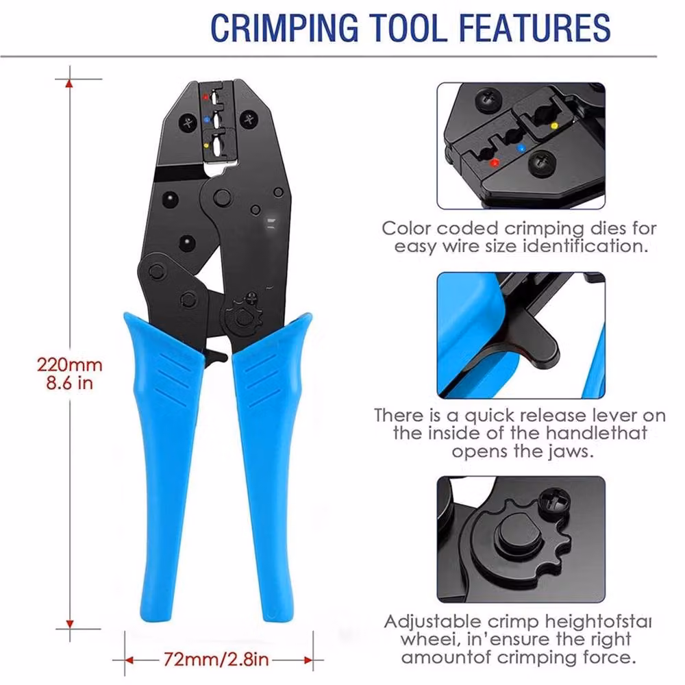 Nordara Blue Steel Ratchet Crimper Cable Pliers, Length: 100 cm – 2