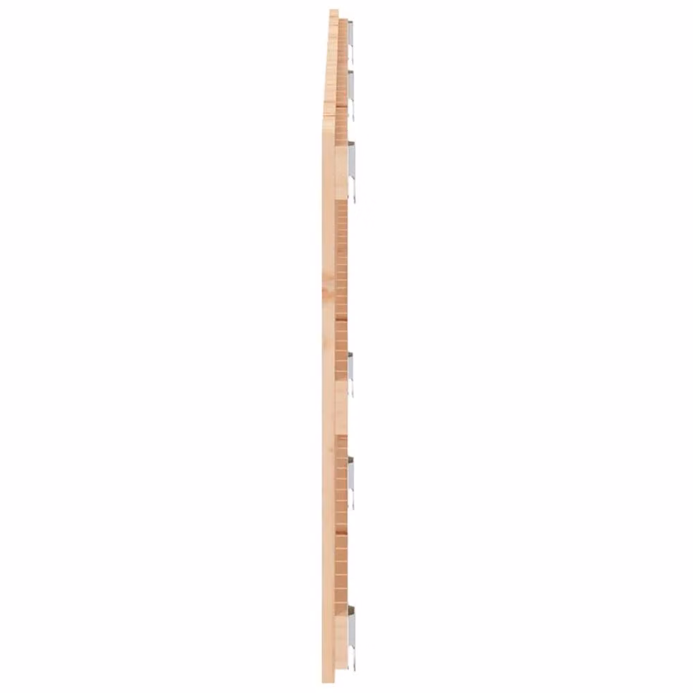 Berkfield Home Solid Wood Pine Wall Headboard in Light Brown, W: 166 cm, D: 3 cm, H: 60 cm – 2