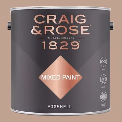 Craig & Rose 1829 Paint Stop Eggshell Light Umber Brown 2.5l