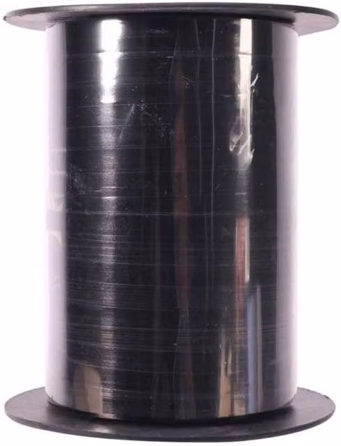 KDMD Shiny Black Curling Ribbon, 3 Pack, 5mm x 250m per roll