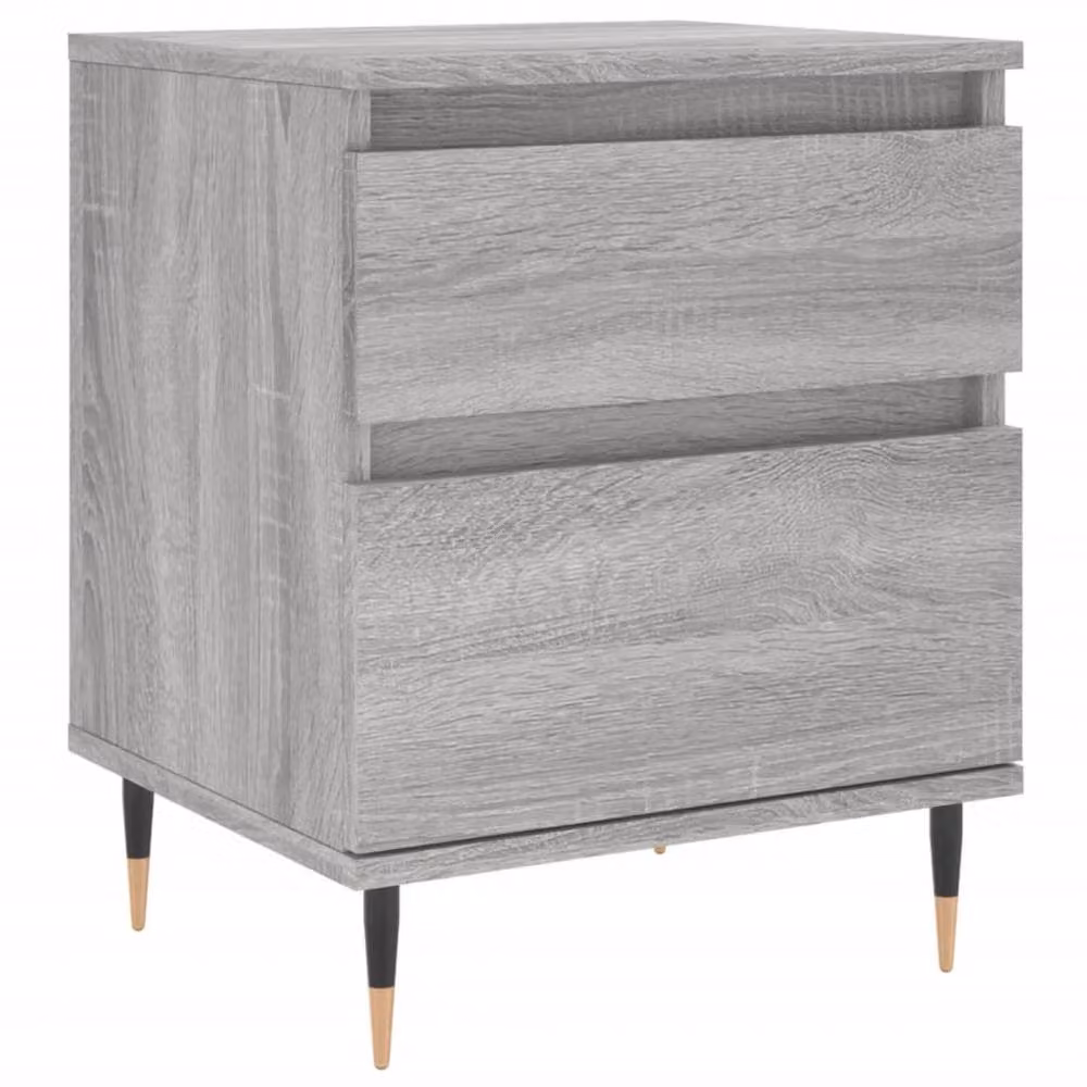 Berkfield Home Grey Sonoma Bedside Cabinet W: 40 cm, D: 35 cm, H: 50 cm – 2