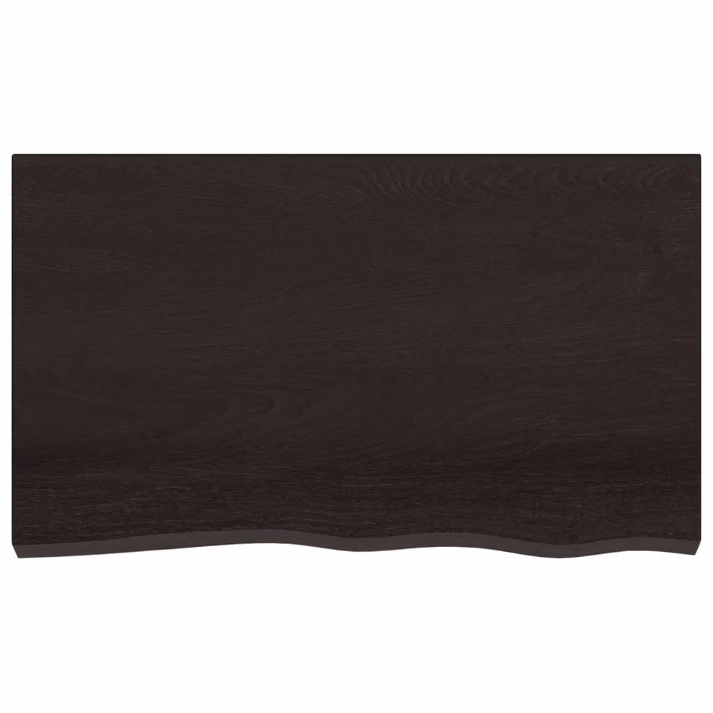 Berkfield Home Wall Mounted Rustic Oak Shelf in Dark Grey, W: 100 cm, D: 60 cm – 3
