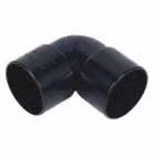 FloPlast 32mm Black Solvent Weld 90 Degree Knuckle Bend