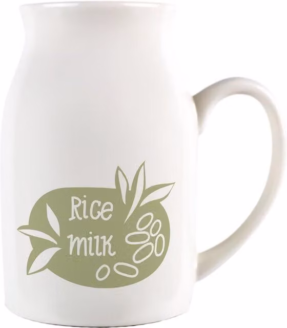 Purely Home Boho Small Ceramic Serving Jug in Green and White