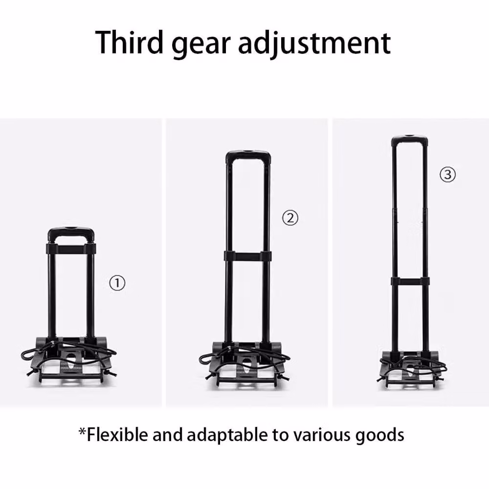EONLION Folding Lightweight Hand Sack Trolley Cart in Black – 3