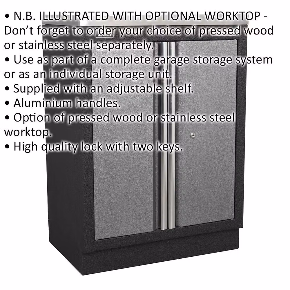 Loops Multicolour 2 Door Modular Freestanding Floor Cabinet with Internal Shelves and Lock, W/D/H: 68.0 x 46.0 x 91.0 cm – 2