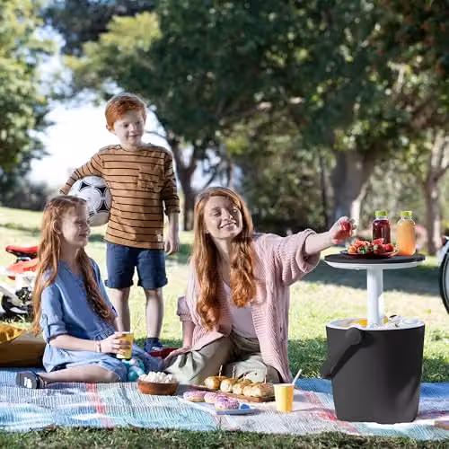 Keter Go Bar 16L Portable Cooler Table in Grey – 4