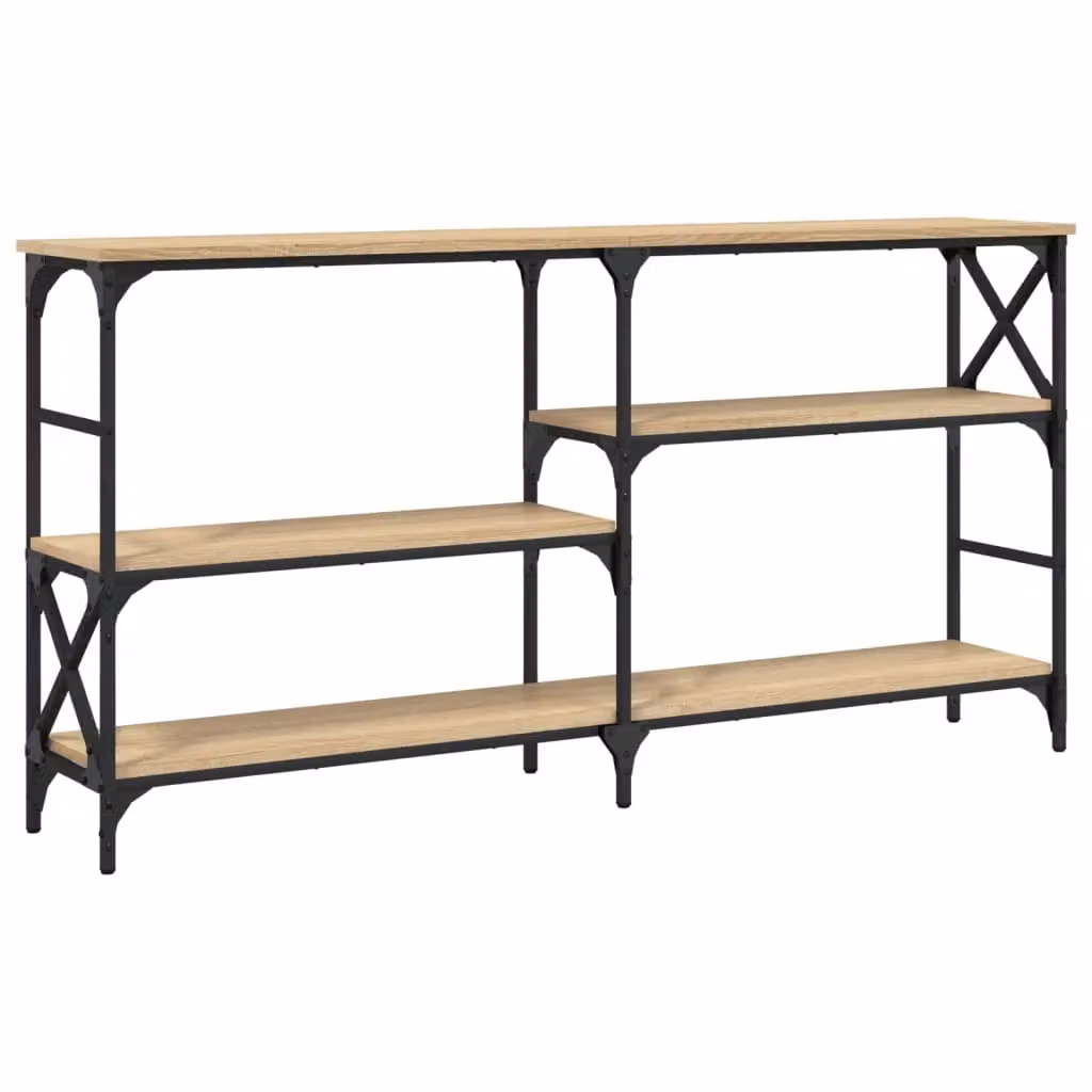 Berkfield Home Sonoma Oak Console Table in Brown, W: 150 cm, D: 29 cm, H: 76.5 cm – 2