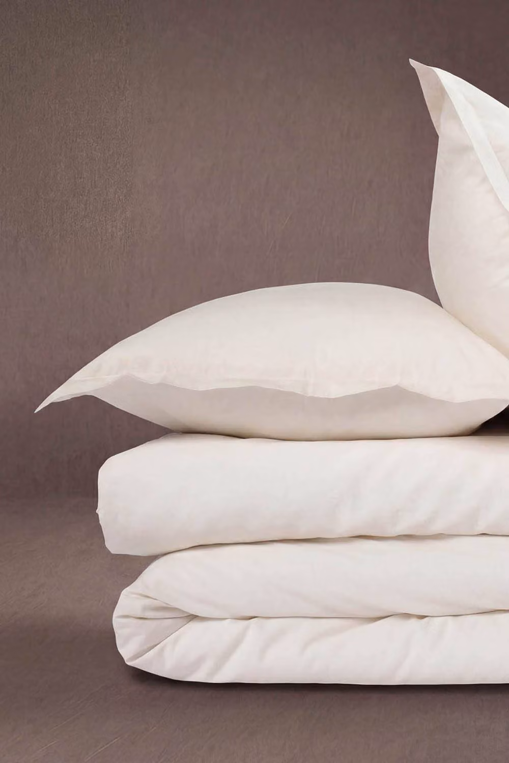 Martex Soft Shore Plain Duvet Cover Set in White or Beige, 200 x 200 cm – 2
