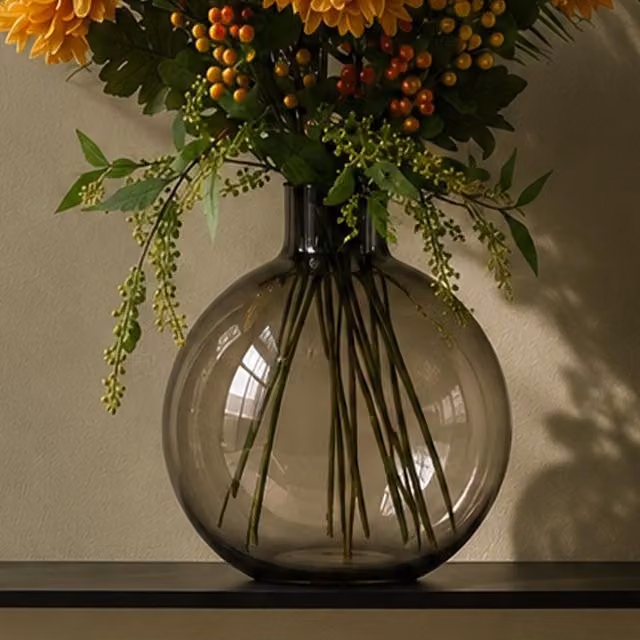 Botanik Grey Smoke Glass Vase, Height: 40 cm – 3