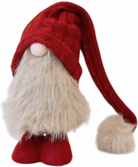 Four Candle Red Standing Christmas Gonk, Height: 32 cm – 1