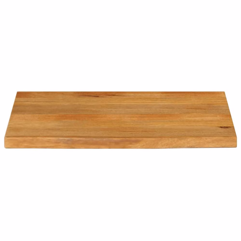 Berkfield Home Table Top Live Edge Solid Mango Wood in Brown, W: 70 cm, D: 60 cm, H: 2.5 cm – 2