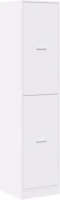 Berkfield Home Elegant Apothecary Cabinet in White, W/D/H: 40 x 41 x 174.5 cm