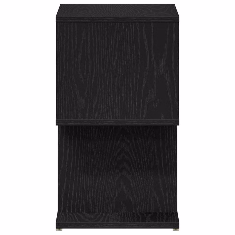 Berkfield Home Set of 2 Modern Black Oak Bedside Cabinets, W/D/H: 50 x 30 x 51.5 cm – 6