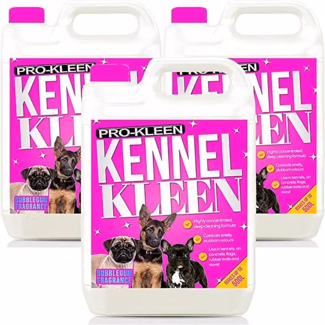 Pro-Kleen Kennel Disinfectant Cleaner Sanitiser and Deodoriser, Bubblegum Pink, 15kg