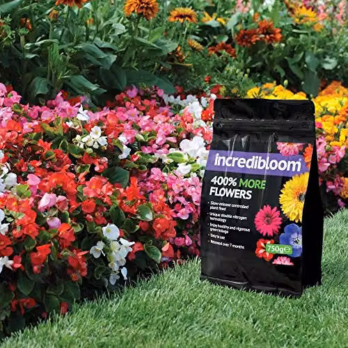 Thompson and Morgan Incredibloom Slow Release Garden Fertiliser for Flowers and Plants, 2 x 750g – 2