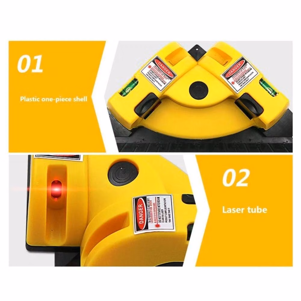 SPETLEK Yellow Right Angle 90 Degree Square Laser Level Tool – 4