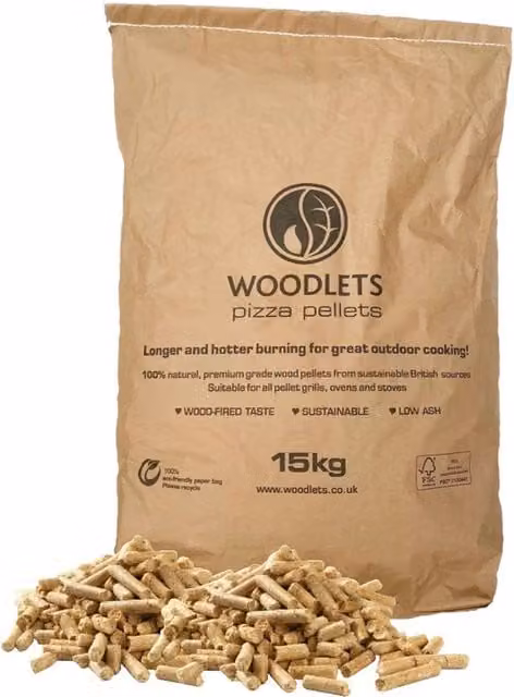 15 kg Wood Pellets for Pizza Oven and Smoker