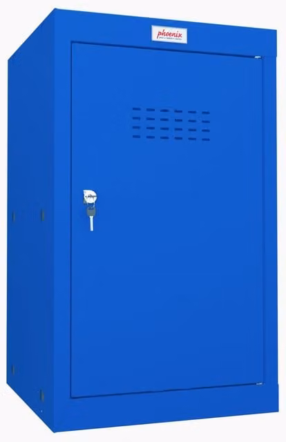 Phoenix Safe Company Size 3 Blue Cube Locker CL0644BBK with Key Lock and 87 Litre Capacity