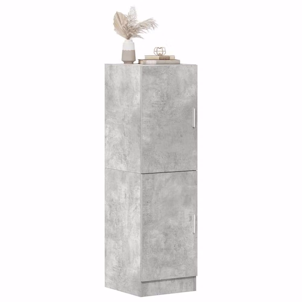 Berkfield Home Kitchen Cabinet in Concrete Grey, W/D/H: 38 x 41.5 x 131.5 cm – 2