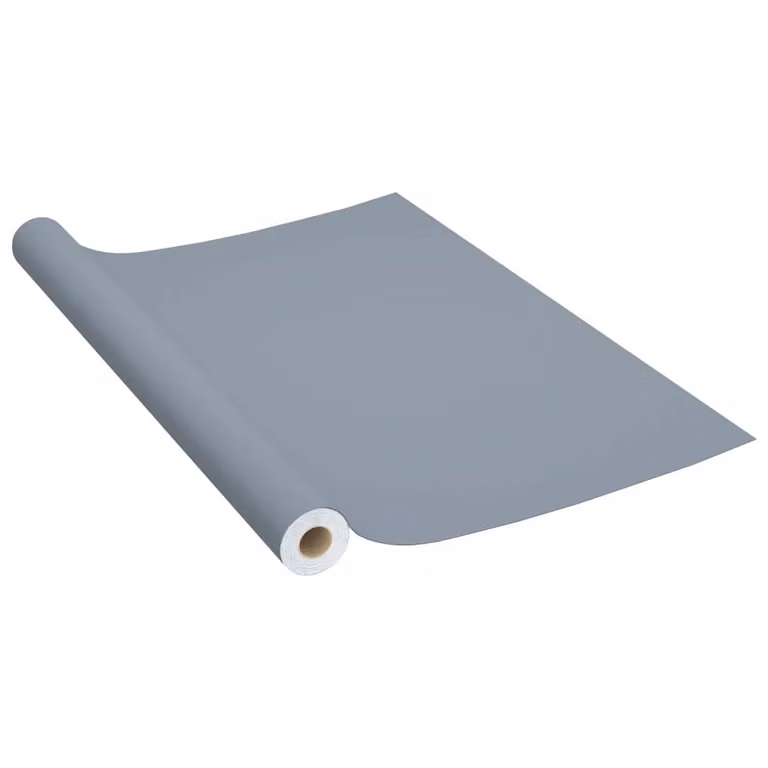 Berkfield Home Self-adhesive Grey PVC Furniture Film W: 90 cm, L: 500 cm