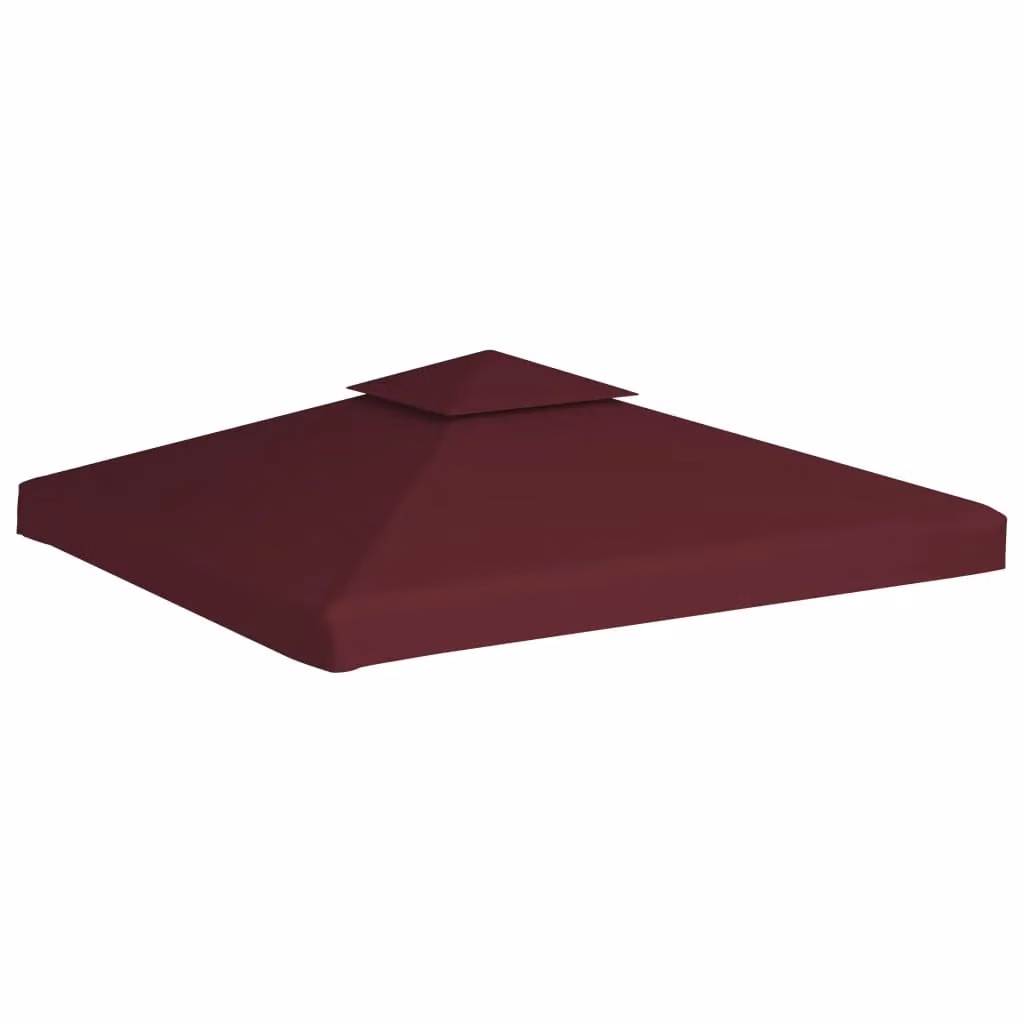 Berkfield Home 2-Tier Gazebo Top Cover in Red Polyester, 3 x 3 m – 2