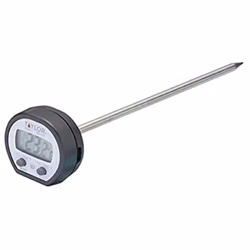Taylor Pro Digital High Temperature Food Thermometer in Black