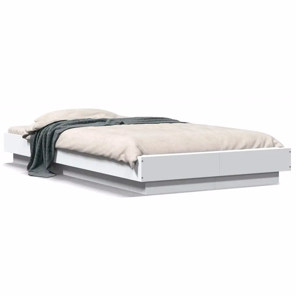 Berkfield Home Modern White Bed Frame with Drawers, W/D/H: 100 x 200 cm – 2
