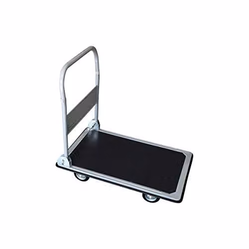 Charles Bentley Bulldozer Pro Heavy Duty Foldable Platform Trolley, Black, W/D/H: 82 x 73.5 x 47.5 cm
