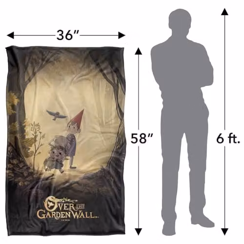 LOGOVISION Over The Garden Wall Poster Super Soft Fleece Throw Blanket, Multicolour, W: 91 cm, D: 147 cm – 2