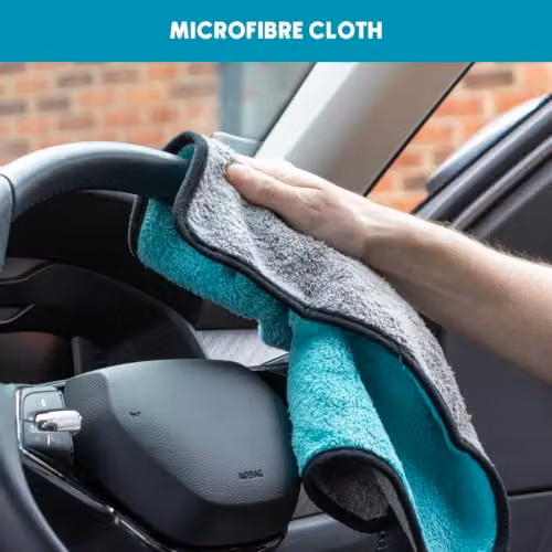 JVL Luxury Microfibre Cleaning Cloth, Turquoise, Petrol and Grey, W: 40 cm, D: 0.5 cm, H: 30 cm – 6