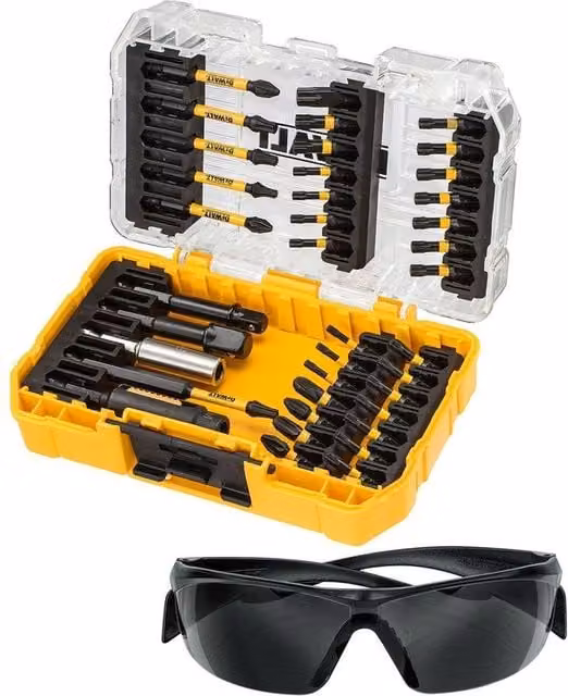 DeWalt FlexTorq Screwdriver Bit Set, 38 Pack, Black