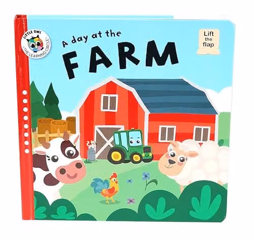 A Day at the Farm Lift-the-Flap Multicolour Paper Book