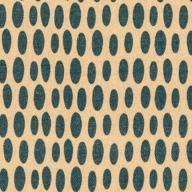 ANTE DECOR Mercury Fabric Space Cadet Blue Dotted Cotton Modern Fabric